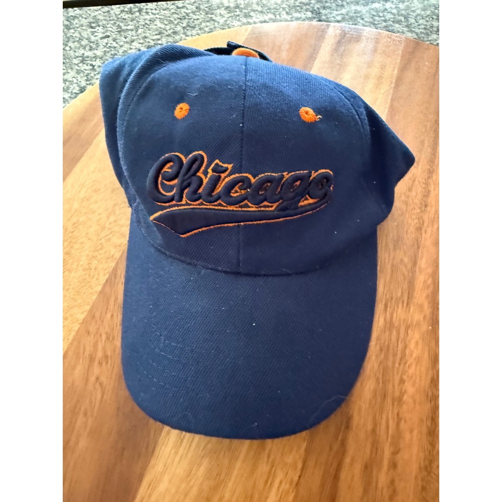 Unbranded Chicago Baseball Cap Mens OSFM Navy Blue Good Embroidered Adjustable